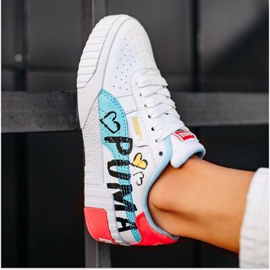 Жіночі кросівки Puma Cali Logo White Red, 36