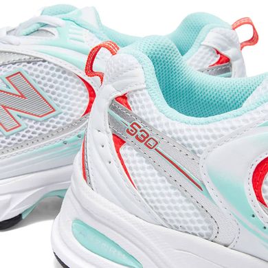 Жіночі кросівки New Balance 530 White Silver Mint Red, 36