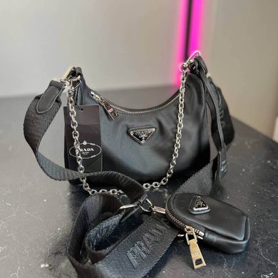 Prada Re-Edition Mini Black женская сумка