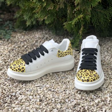 Жіночі кросівки Alexander McQueen White Leopard, 36