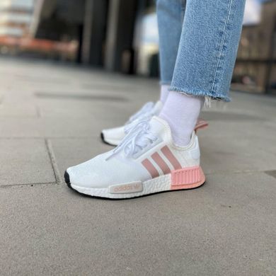 Женские кроссовки Adidas NMD White Pink, 36