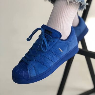 Женские кеды Adidas Superstar Paris Blue, 36