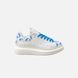 Жіночі кросівки Alexander McQueen White Blue Leaf, 36