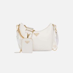 Prada Re-Edition 2005 Saffiano Leather Bag White