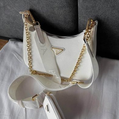Prada Re-Edition 2005 Saffiano Leather Bag White