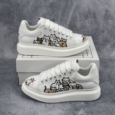 Женские кроссовки Alexander McQueen White Cat, 36