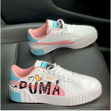 Женские кроссовки Puma Cali Logo White Blue, 36